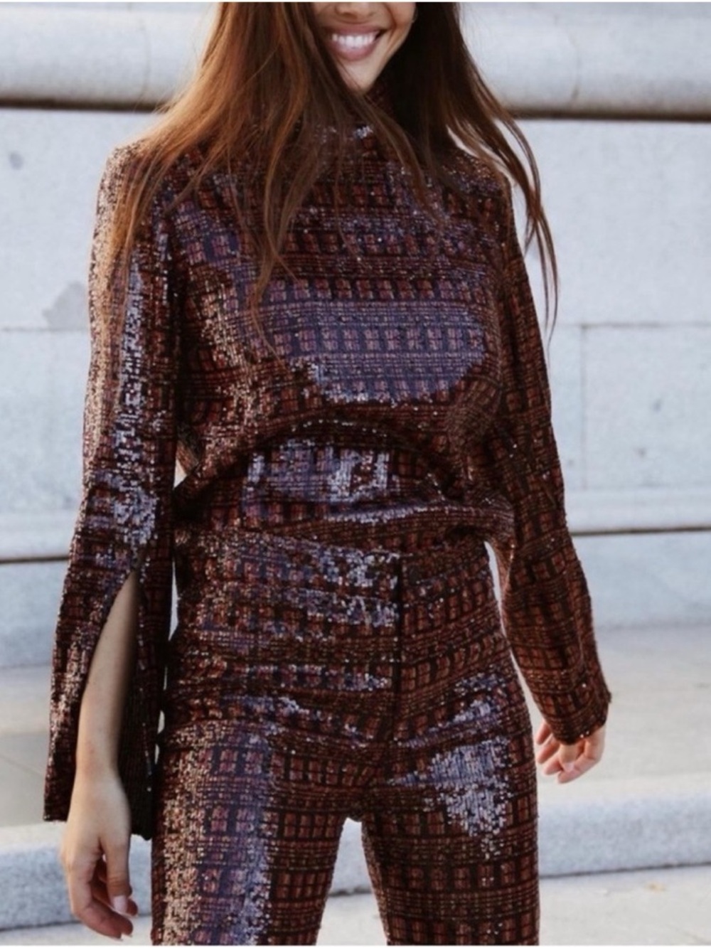 ZARA BLOGGER FAVORITE SEQUIN TOP